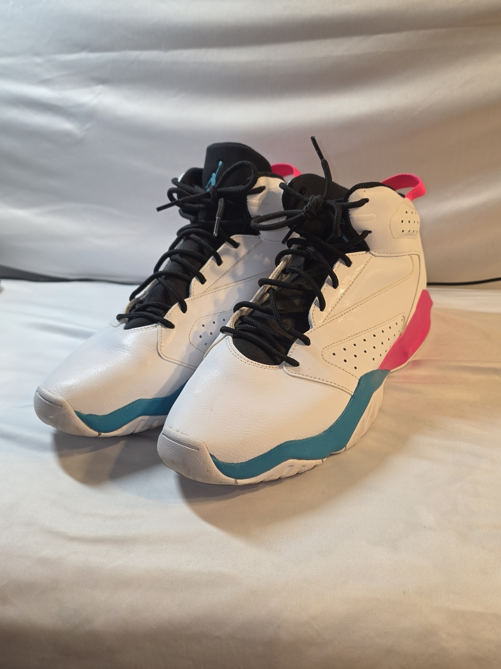 Jordan Sneakers with Teal & Pink Accents - Brand